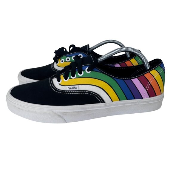 Vans Old Skool Rainbow Refract Skateboard Shoes Size 11.5‎ Mens 13 Womens Pride - Picture 1 of 10
